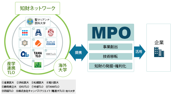 知財の情報ネットワークイメージ